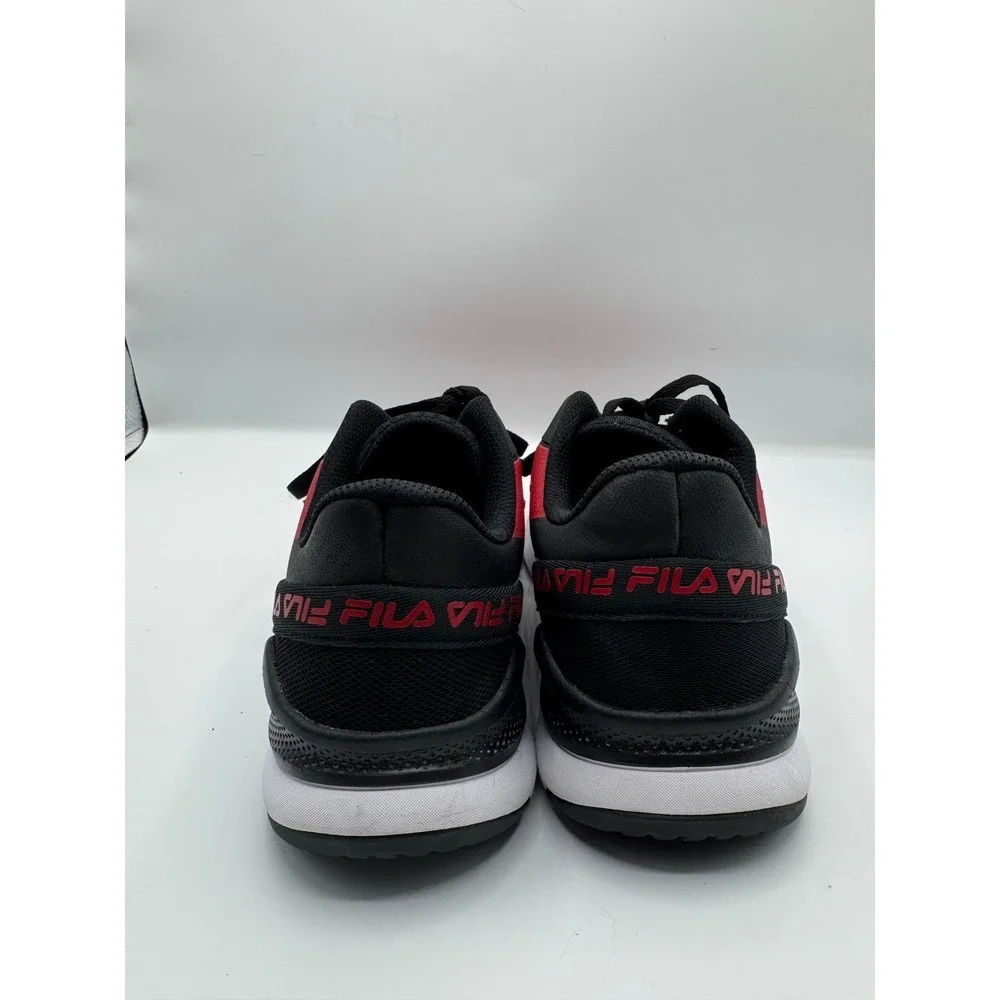 FILA Running Shoes mens‎ Size Lightweight Athletic Sneakers Red Black